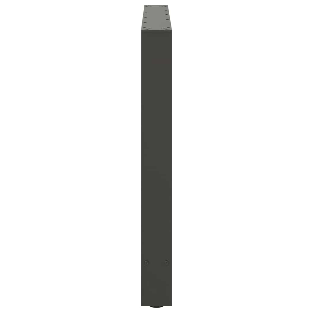 vidaXL Picioare de masă antracit, 2 buc., 100x(72-73) cm, oțel vidaXL Picioare de masă antracit, 2 buc., 100x(72-73) cm, oțel