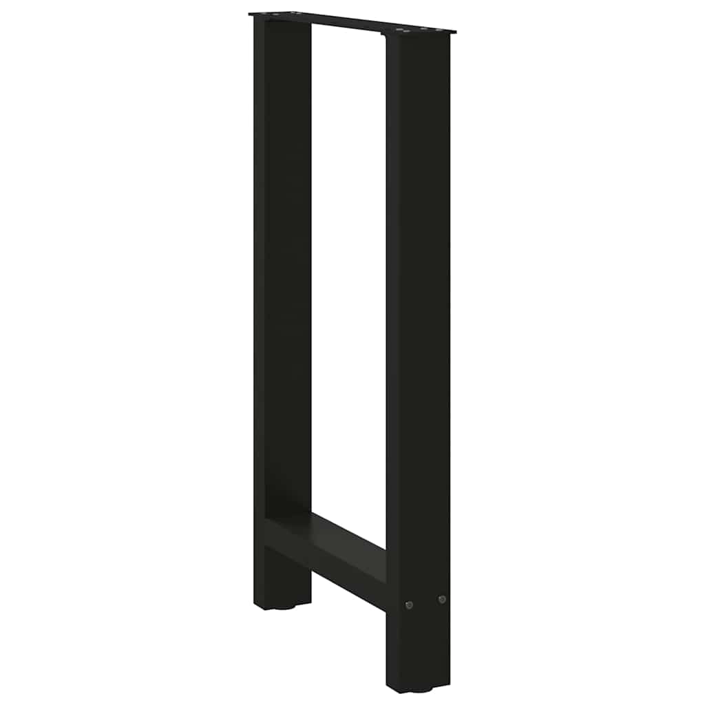 vidaXL Picioare masă de bar, negre, 2 buc., 40x(90-91) cm, oțel