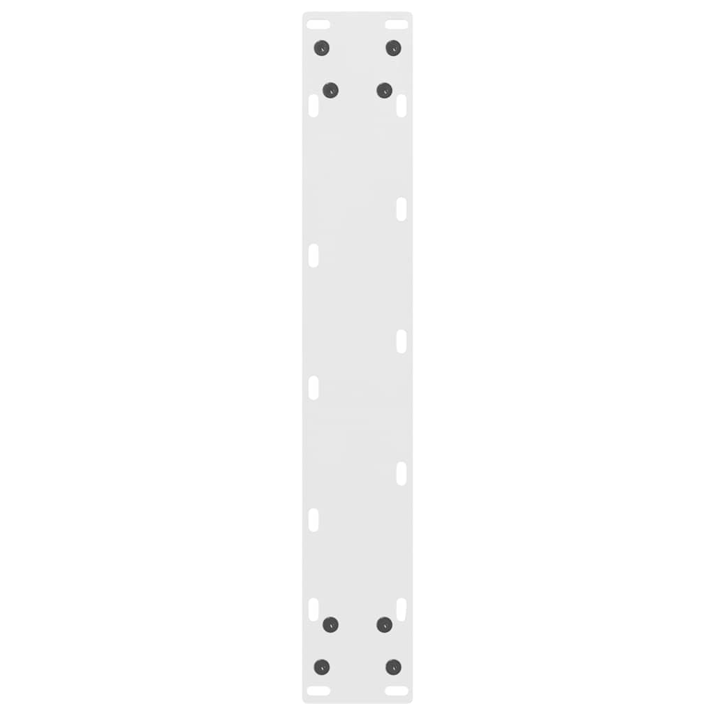 vidaXL Picioare de masă de bar, albe, 2 buc., 50x(90-91) cm, oțel