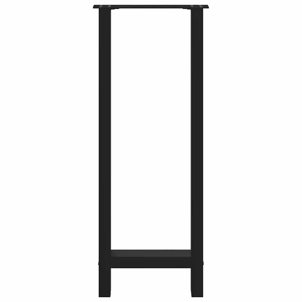 vidaXL Picioare de masă de bar, negre, 2 buc., 40x(100-101) cm, oțel