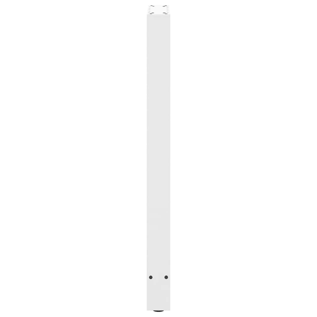vidaXL Picioare de masă de bar, albe, 2 buc., 40x(100-101) cm, oțel