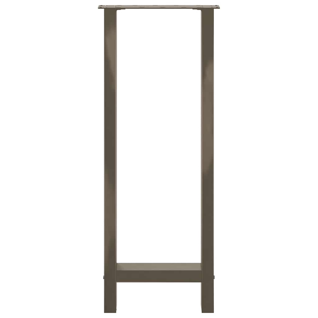 vidaXL Picioare de masă de bar, oțel natural, 2 buc., 40x(100-101) cm, oțel