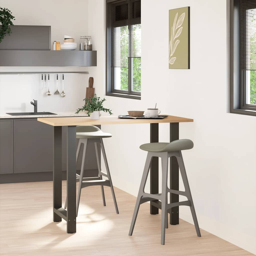 vidaXL Picioare de masă de bar antracit, 2 buc., 60x(100-101) cm, oțel