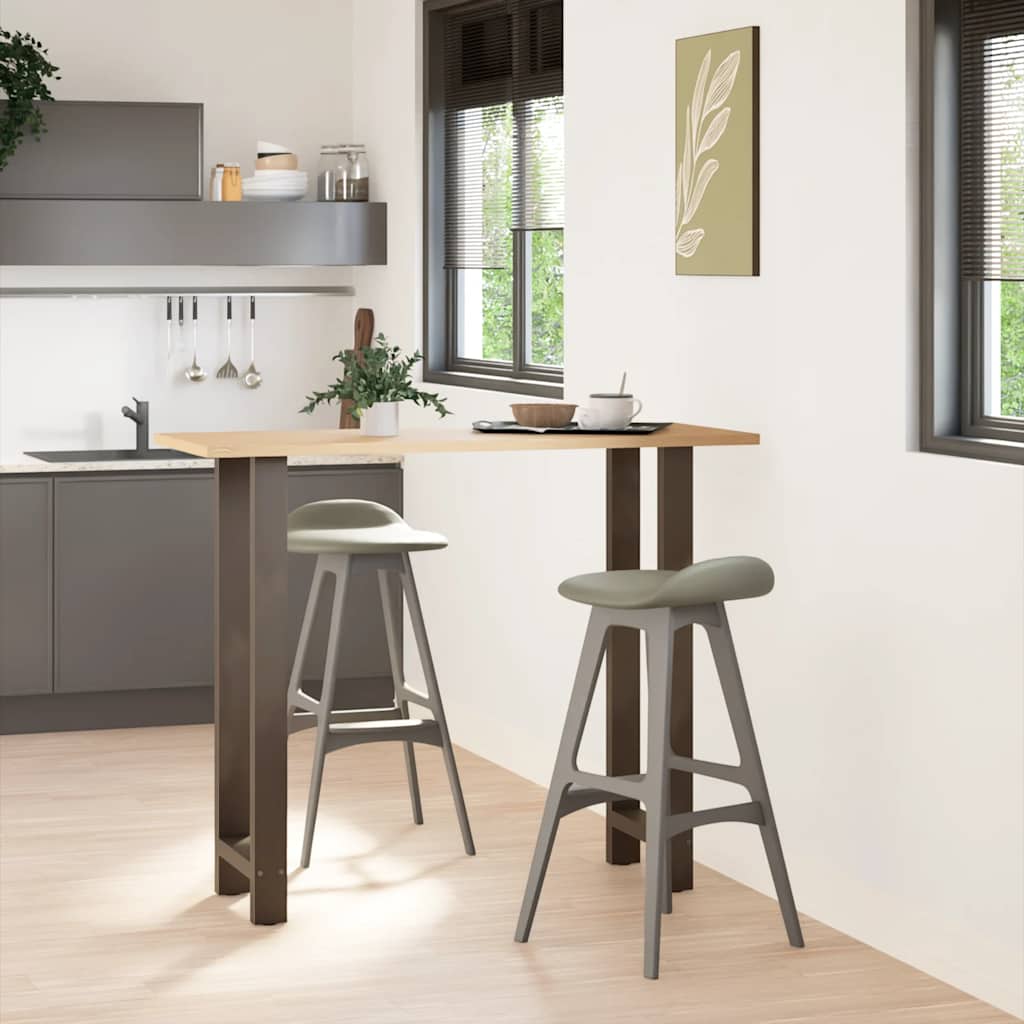 vidaXL Picioare de masă de bar, oțel natural, 2 buc., 40x(110-111) cm, oțel