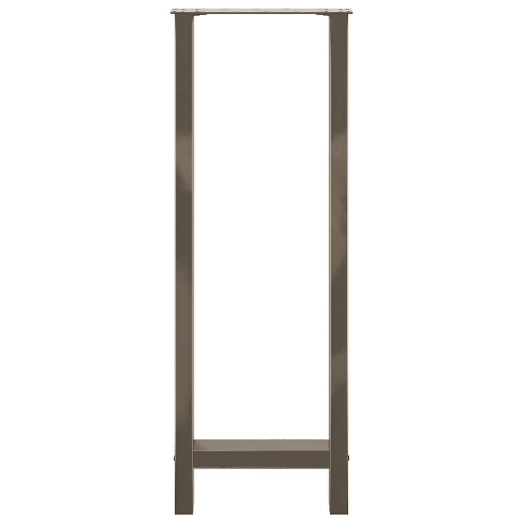 vidaXL Picioare de masă de bar, oțel natural, 2 buc., 40x(110-111) cm, oțel