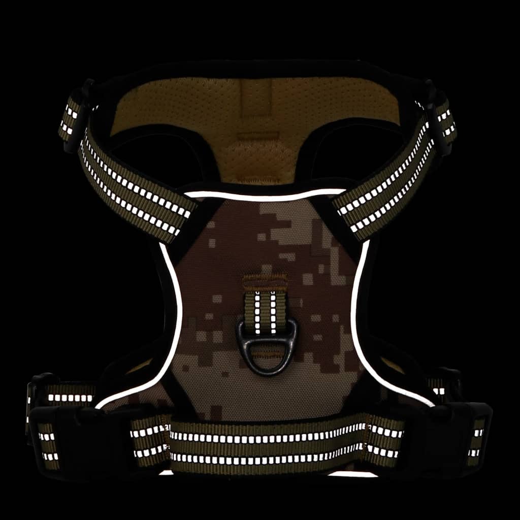 vidaXL Ham pentru câini cu dungi reflectorizante reglabil, XL