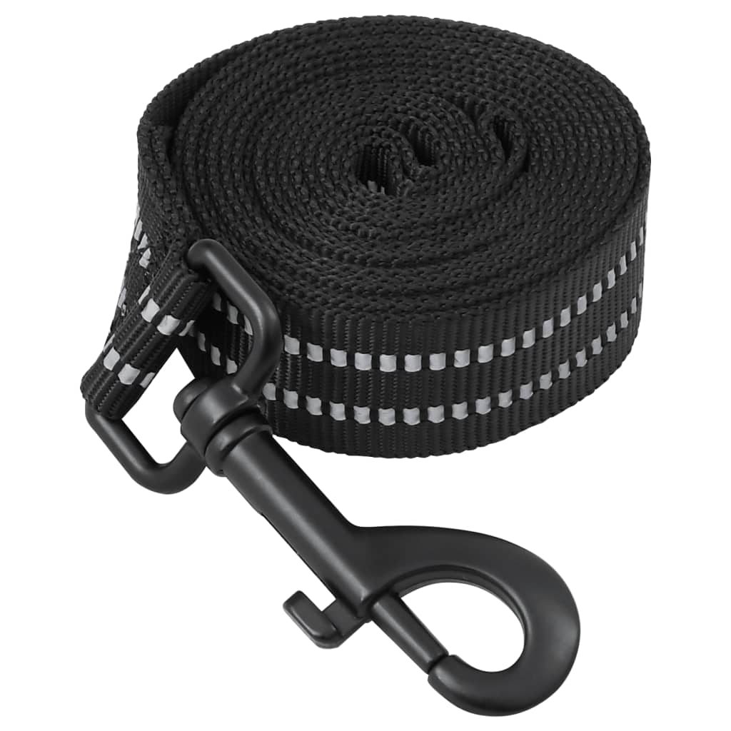 vidaXL Ham pentru câini cu plumb și guler, reglabil, negru, XL vidaXL Ham pentru câini cu plumb și guler, reglabil, negru, XL