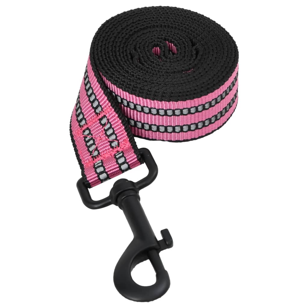 vidaXL Ham pentru câini cu plumb și guler, reglabil, roz, XL vidaXL Ham pentru câini cu plumb și guler, reglabil, roz, XL