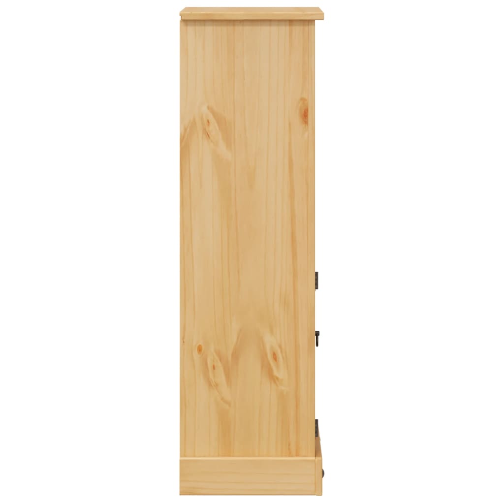 vidaXL Dulap de baie „Corona”, 45x33x110 cm, lemn masiv de pin