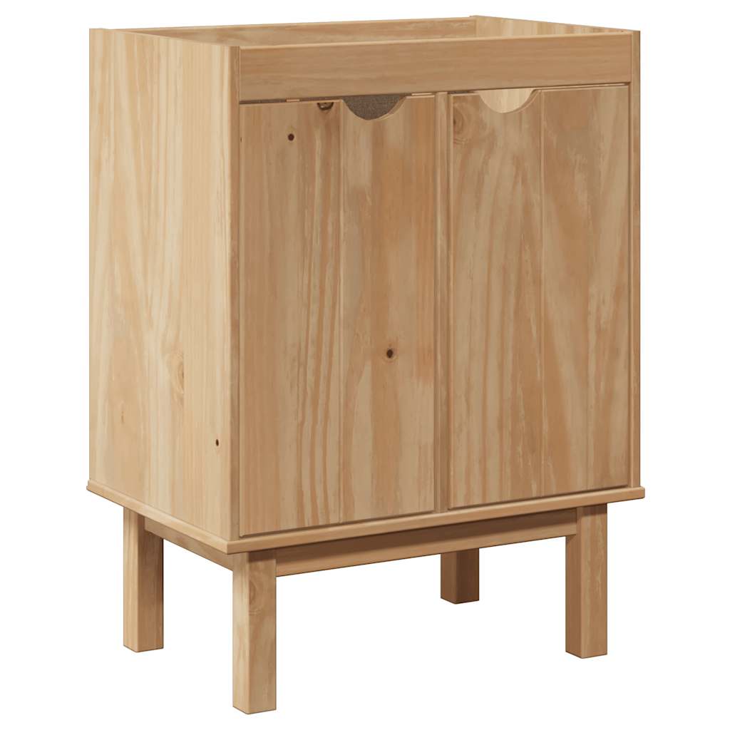 vidaXL Dulap pentru chiuvetă de baie „OTTA” 59x40x80 cm lemn masiv pin vidaXL Dulap pentru chiuvetă de baie „OTTA” 59x40x80 cm lemn masiv pin