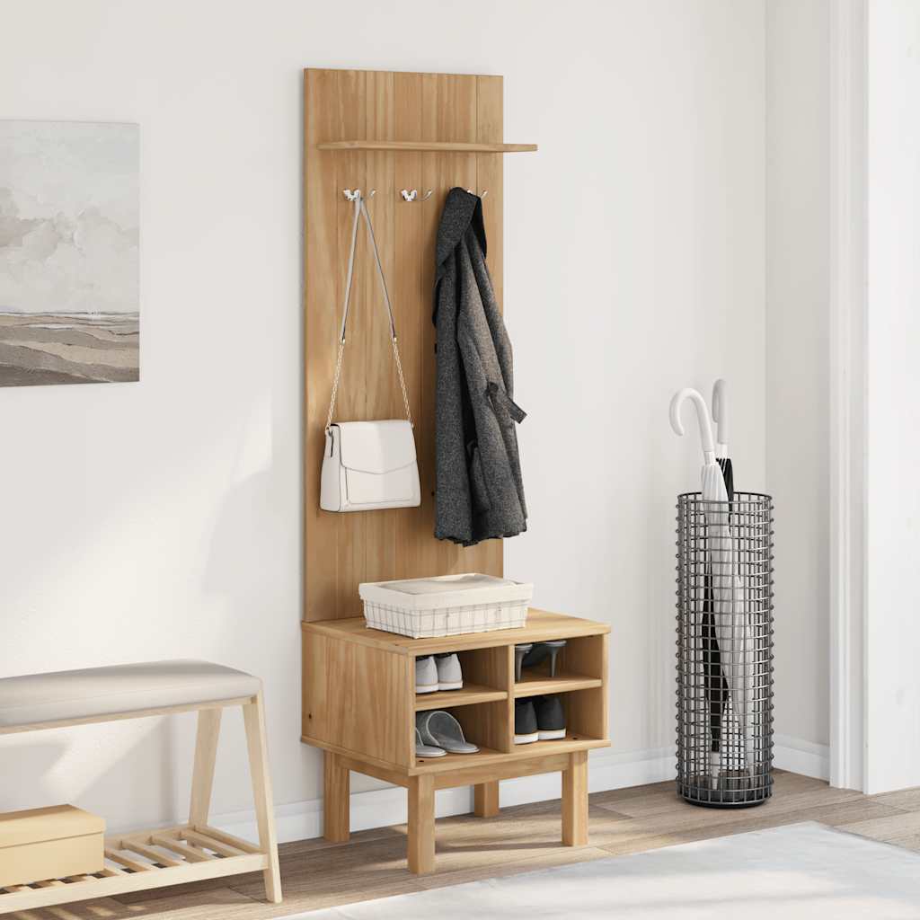 vidaXL Unitate de hol „OTTA”, 50x40x160 cm, lemn masiv de pin vidaXL Unitate de hol „OTTA”, 50x40x160 cm, lemn masiv de pin