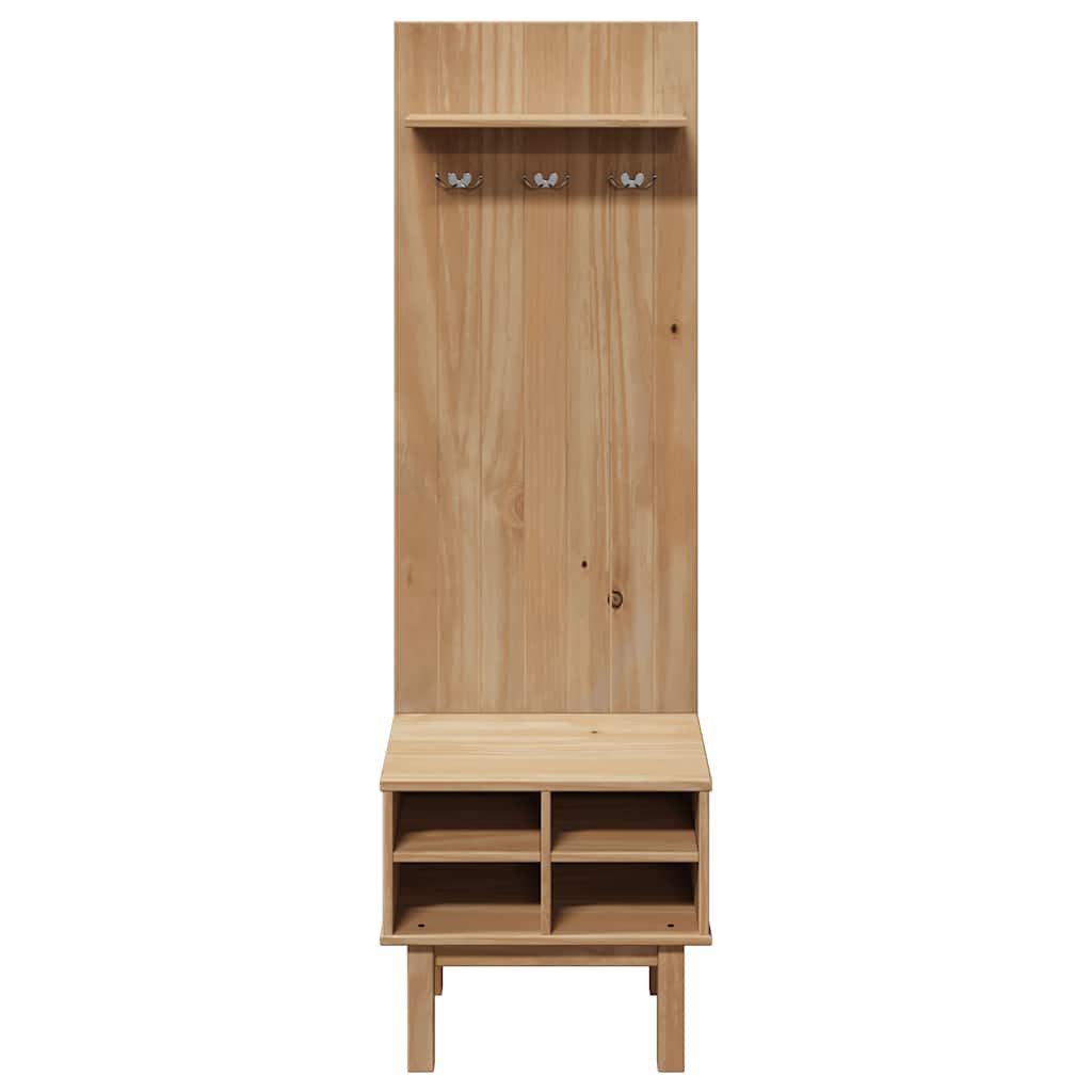 vidaXL Unitate de hol „OTTA”, 50x40x160 cm, lemn masiv de pin vidaXL Unitate de hol „OTTA”, 50x40x160 cm, lemn masiv de pin