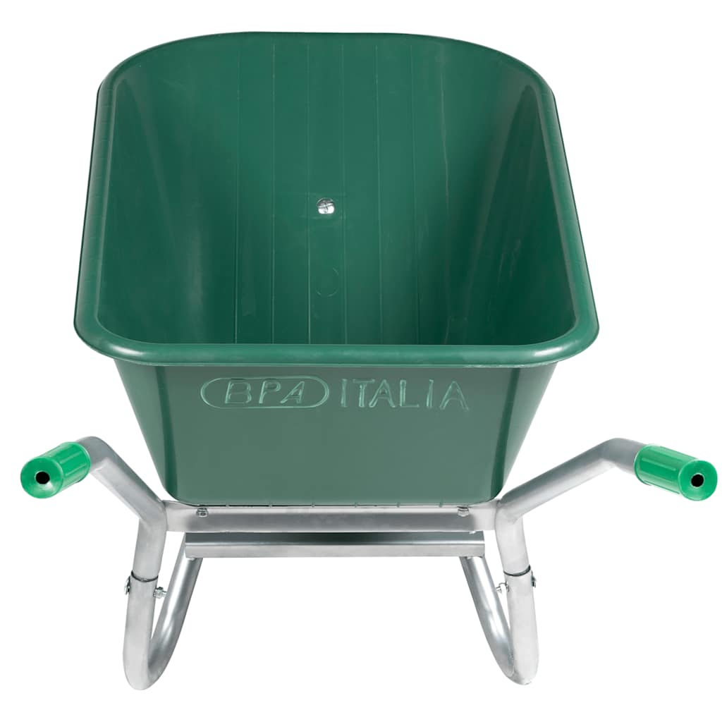 vidaXL Roabă Verde 90 L 150 kg Oțel galvanizat și plastic vidaXL Roabă Verde 90 L 150 kg Oțel galvanizat și plastic
