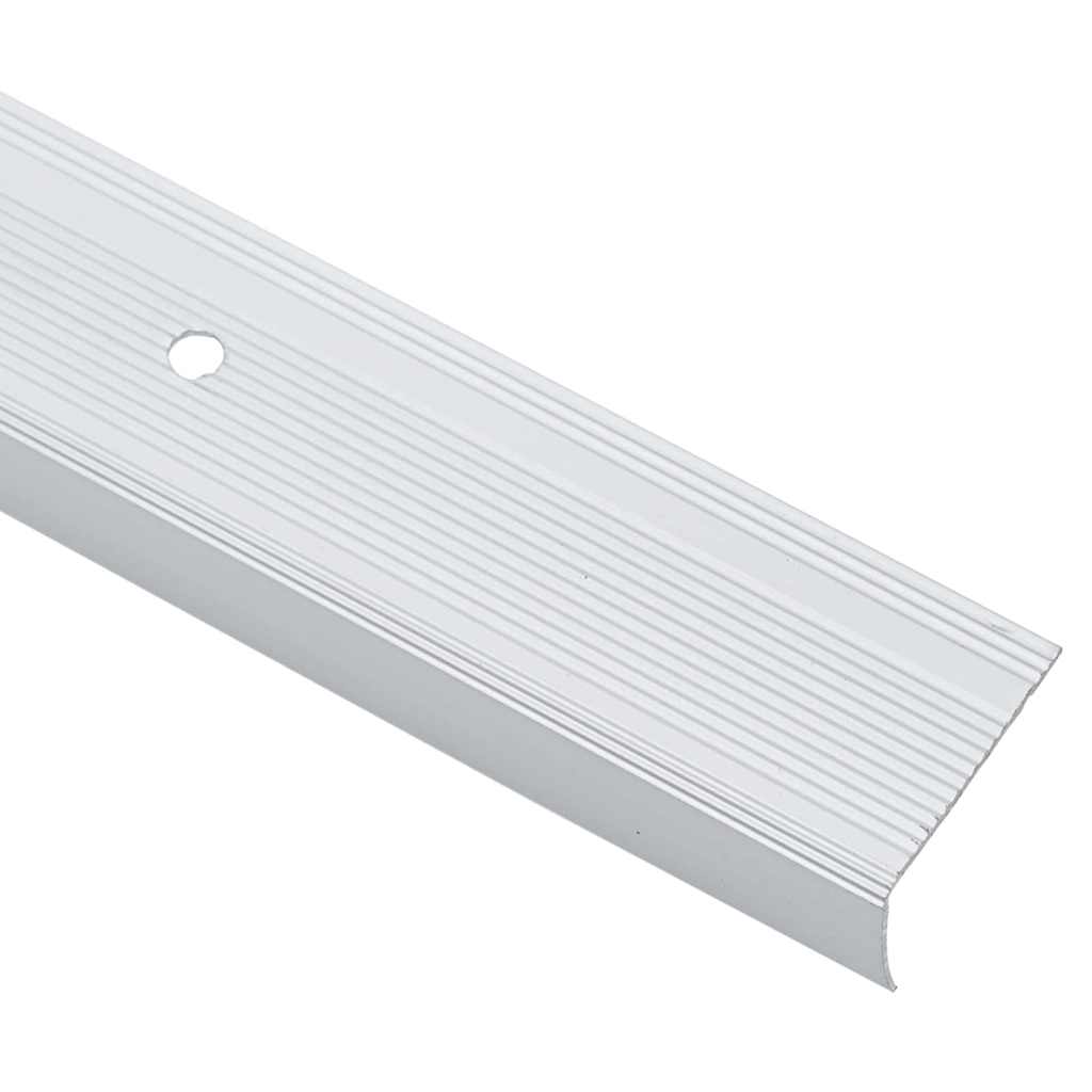 vidaXL Profile pentru marginea treptelor 30 pcs Argintiu 67 cm