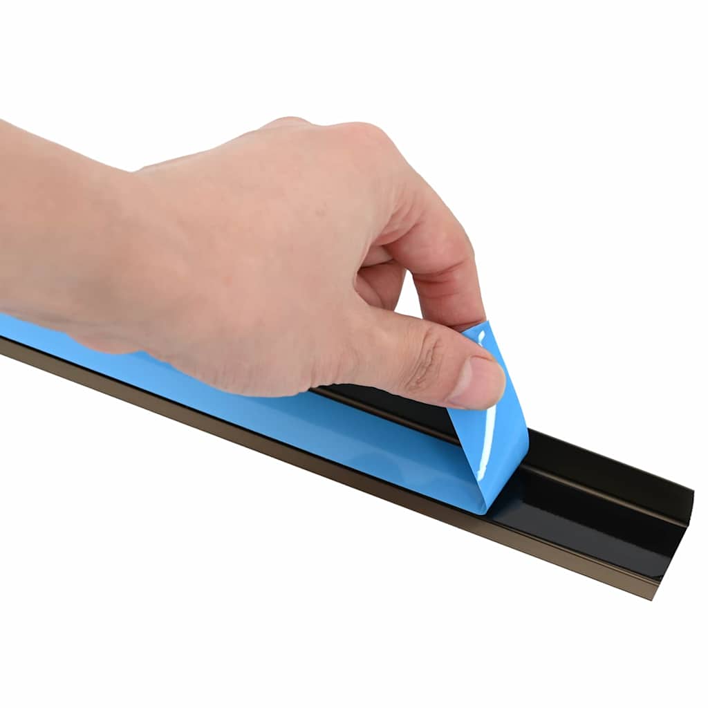 vidaXL Profile pentru marginea treptelor 30 pcs Maro 67 cm Aluminiu