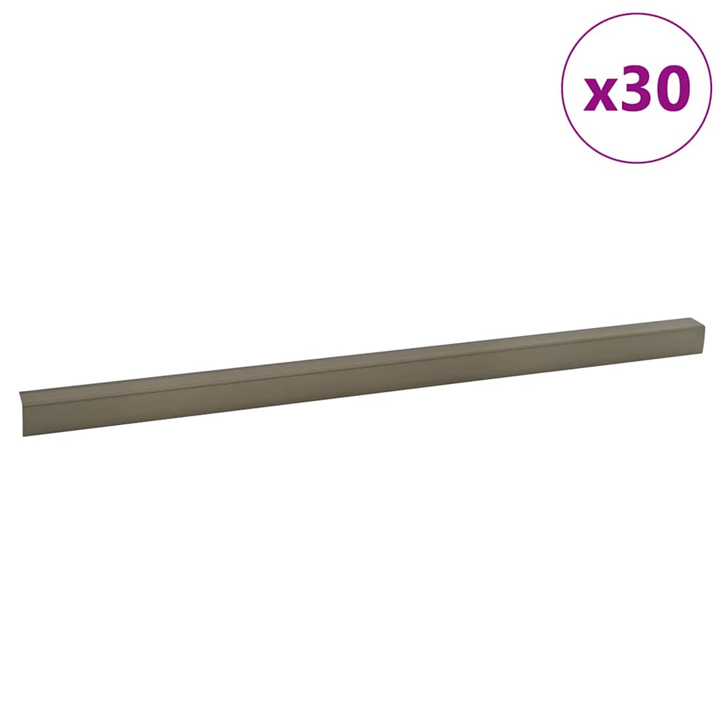 vidaXL Profile pentru marginea treptelor 30 pcs Șampanie 67 cm