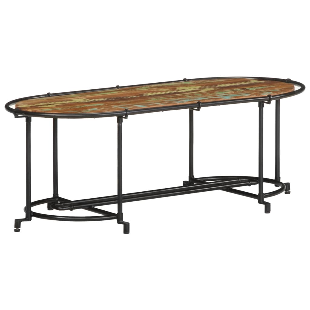 vidaXL Măsuță de cafea, 110x55x40 cm, lemn masiv recuperat vidaXL Măsuță de cafea, 110x55x40 cm, lemn masiv recuperat
