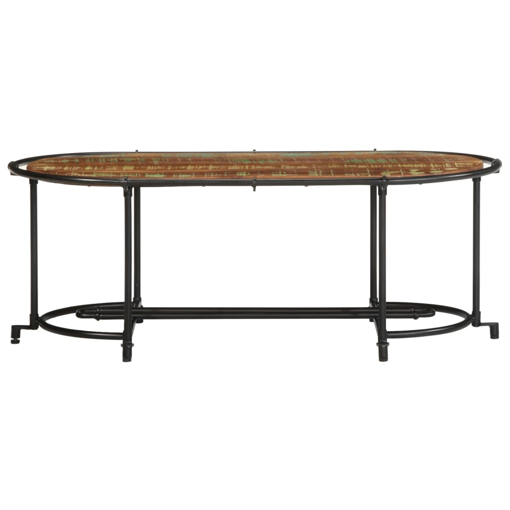 vidaXL Măsuță de cafea, 110x55x40 cm, lemn masiv recuperat vidaXL Măsuță de cafea, 110x55x40 cm, lemn masiv recuperat