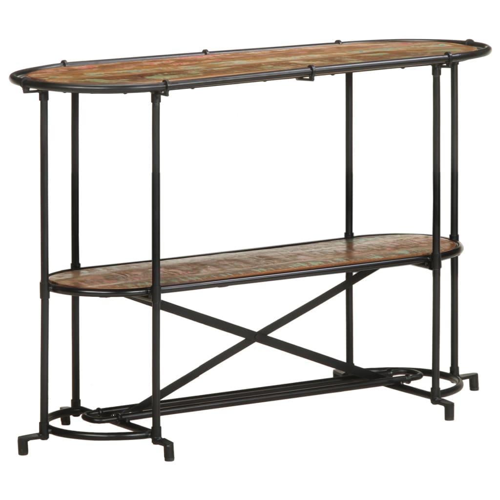vidaXL Masă consolă, 110x42x76 cm, lemn masiv reciclat