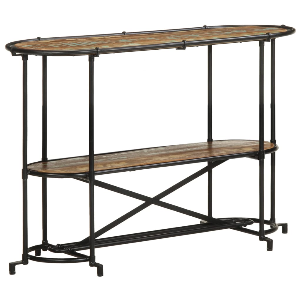 vidaXL Masă consolă, 110x42x76 cm, lemn masiv reciclat
