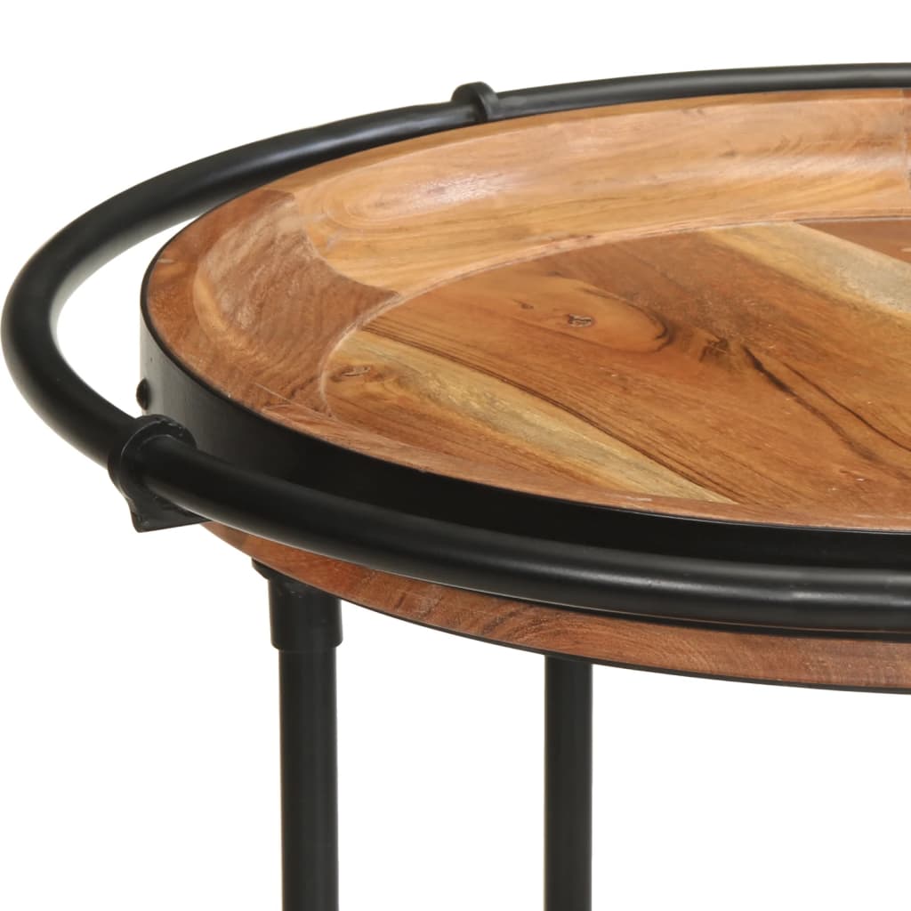 vidaXL Masă laterală, Ø55x83 cm, lemn masiv de acacia vidaXL Masă laterală, Ø55x83 cm, lemn masiv de acacia