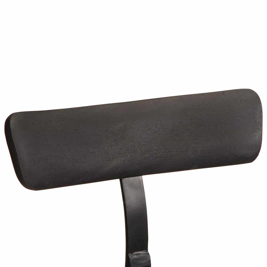 vidaXL Scaune de bar 2 buc Negru 49x43x88 cm lemn masiv de mango