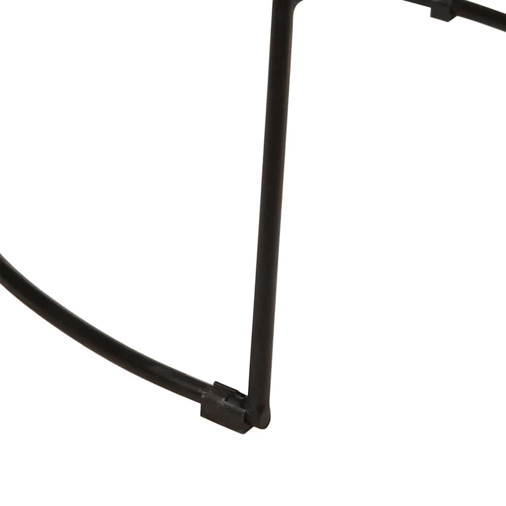 vidaXL Scaune de bar 2 buc Negru 49x43x79 cm Lemn masiv Mango