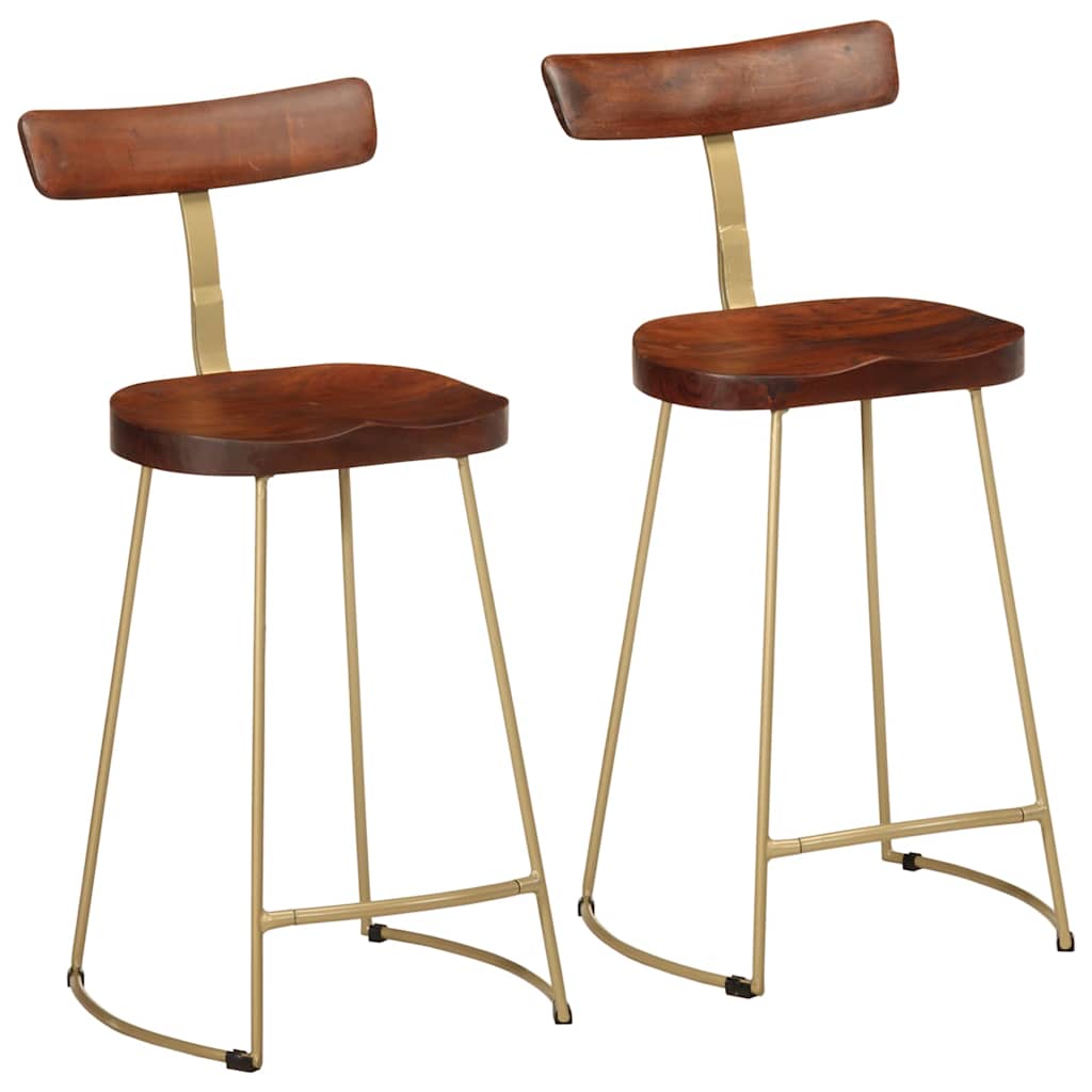 vidaXL Scaune de bar 2 buc 49x43x88 cm lemn masiv de mango vidaXL Scaune de bar 2 buc 49x43x88 cm lemn masiv de mango