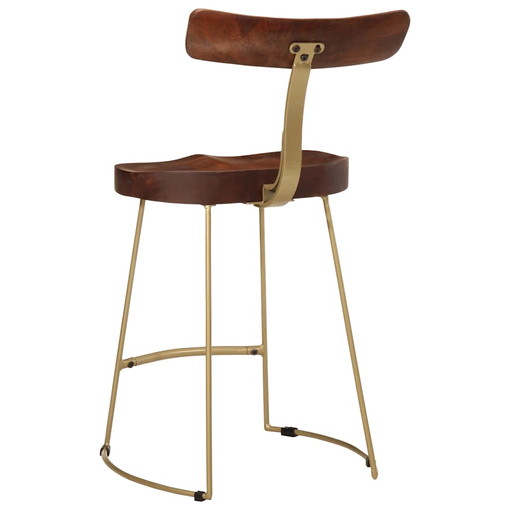 vidaXL Scaune de bar 2 buc 49x43x79 cm lemn masiv de mango