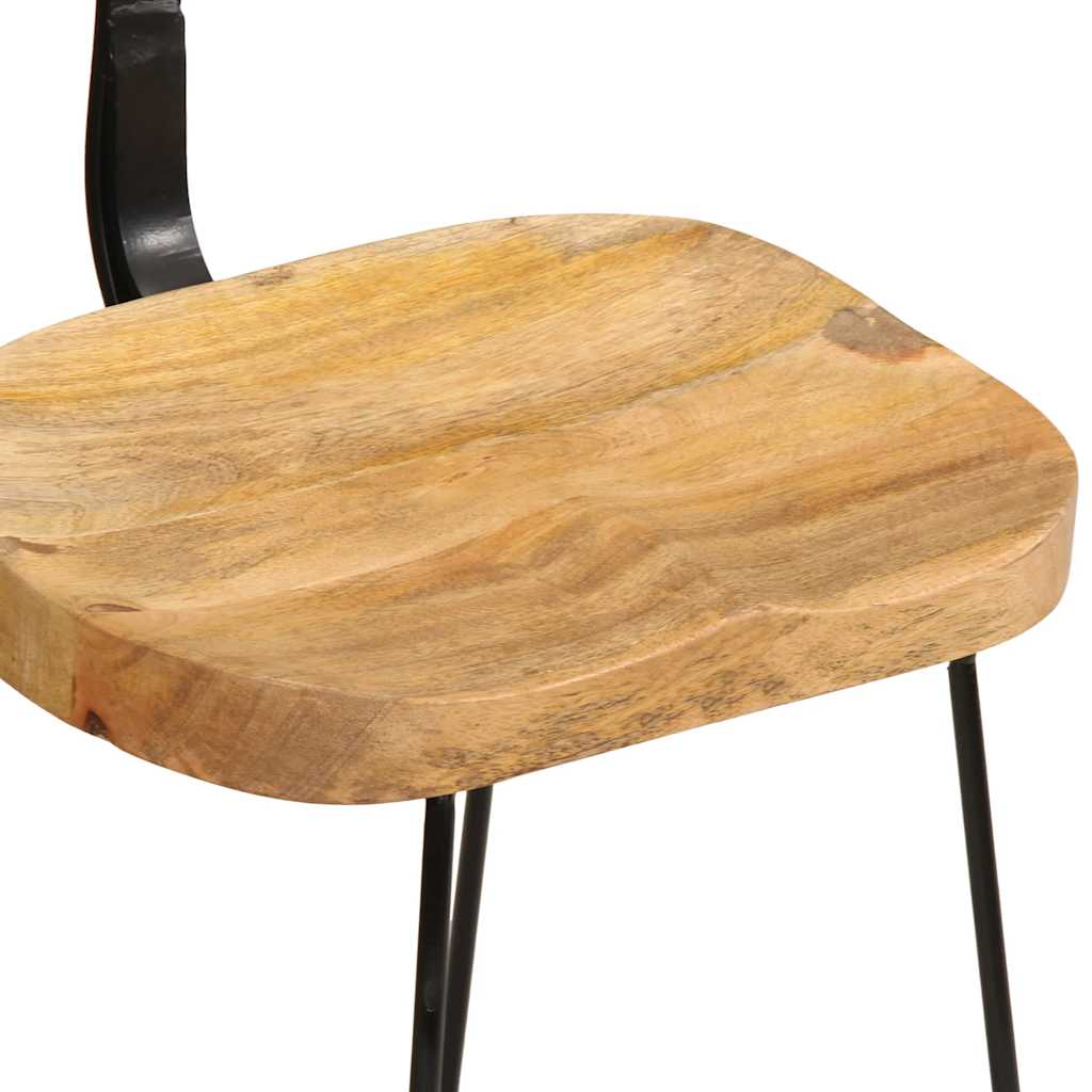 vidaXL Scaune de bar 2 buc 49x43x79 cm lemn masiv de mango vidaXL Scaune de bar 2 buc 49x43x79 cm lemn masiv de mango