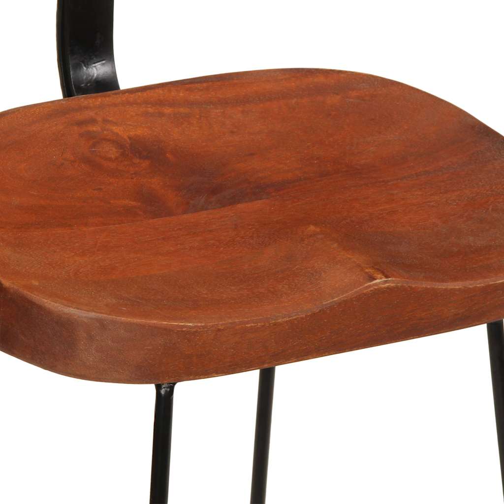 vidaXL Scaune de bar 2 buc 49x43x79 cm lemn masiv de mango