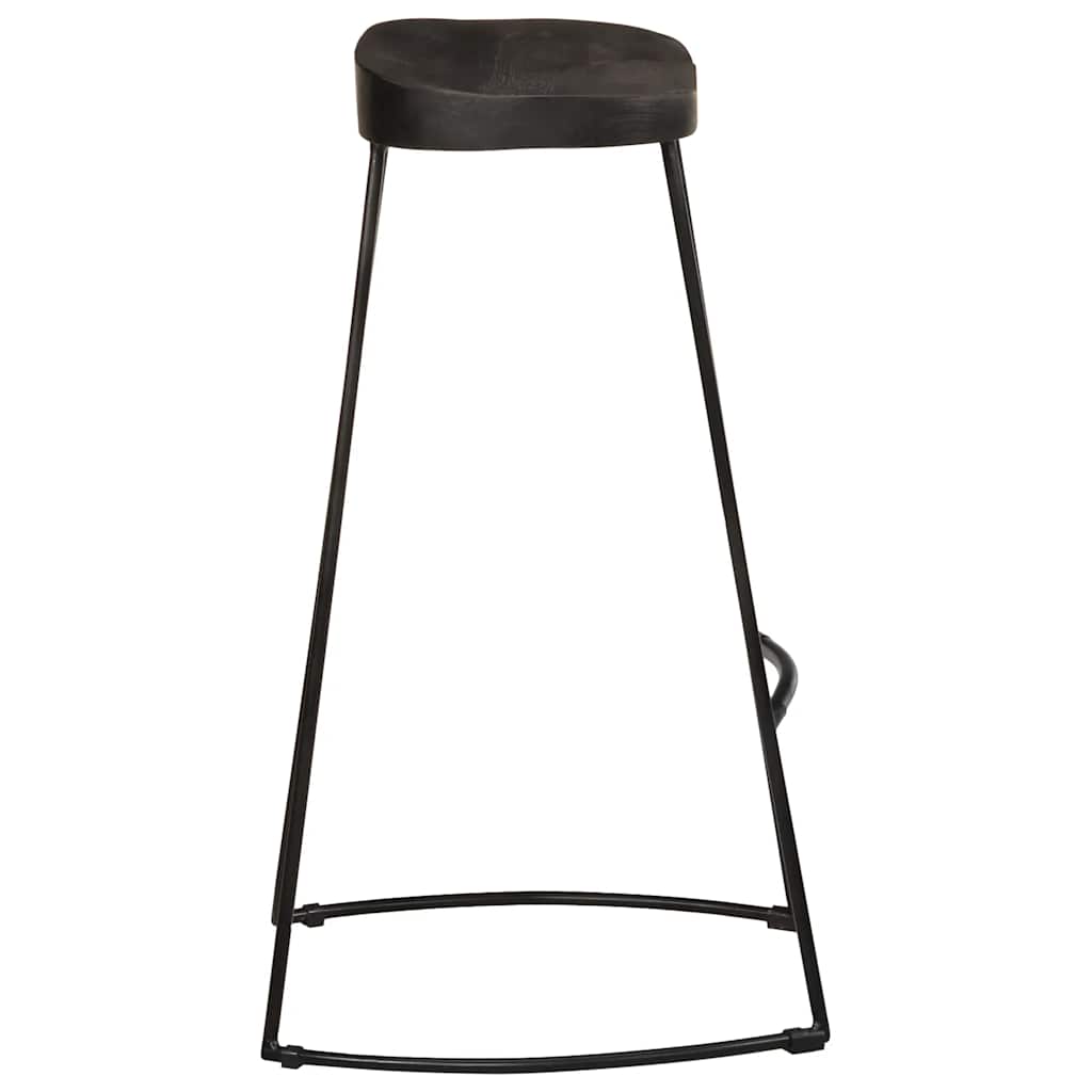 vidaXL Scaune de bar 2 buc Negru 45x40x78 cm lemn masiv de mango vidaXL Scaune de bar 2 buc Negru 45x40x78 cm lemn masiv de mango