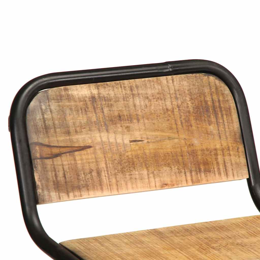 vidaXL Scaune de bar 2 buc 46x35,5x80 cm Lemn masiv Mango brut vidaXL Scaune de bar 2 buc 46x35,5x80 cm Lemn masiv Mango brut