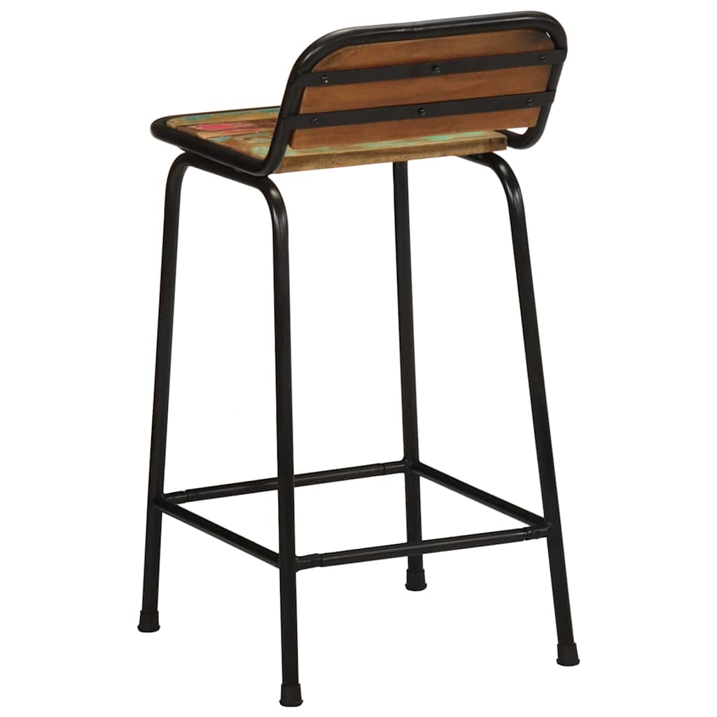 vidaXL Scaune de bar 2 buc 46x35,5x80 cm lemn masiv recuperat vidaXL Scaune de bar 2 buc 46x35,5x80 cm lemn masiv recuperat