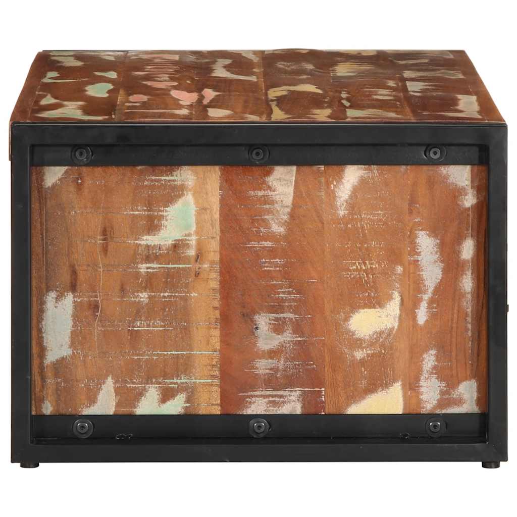 vidaXL Masuta de cafea multicolora 90x50x36 cm lemn masiv recuperat