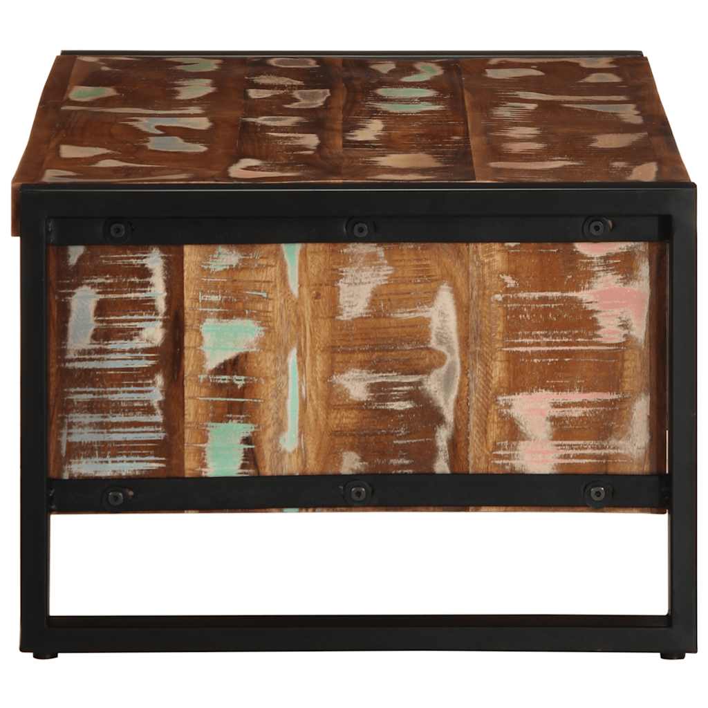 vidaXL Masuta de cafea multicolora 90x50x36 cm lemn masiv recuperat