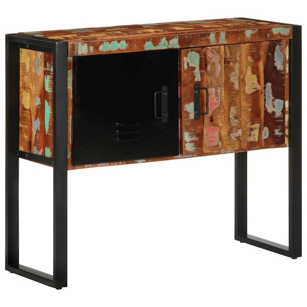 vidaXL Consolă multicolor 90x35x75 cm lemn masiv recuperat vidaXL Consolă multicolor 90x35x75 cm lemn masiv recuperat