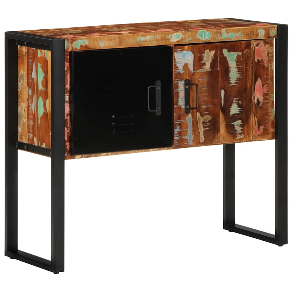vidaXL Consolă multicolor 90x35x75 cm lemn masiv recuperat vidaXL Consolă multicolor 90x35x75 cm lemn masiv recuperat