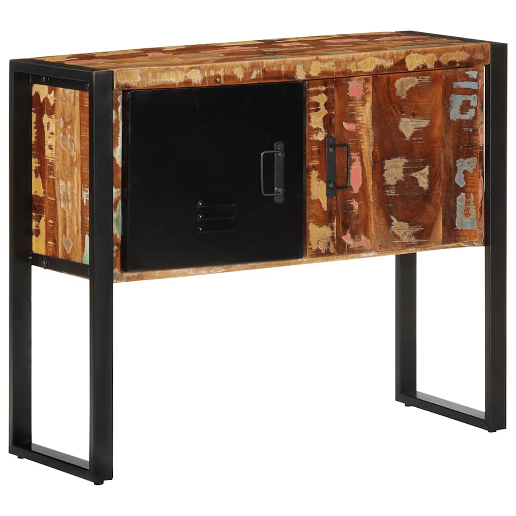 vidaXL Consolă multicolor 90x35x75 cm lemn masiv recuperat vidaXL Consolă multicolor 90x35x75 cm lemn masiv recuperat