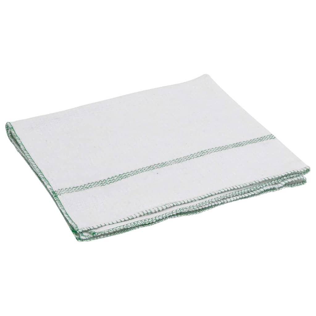 vidaXL Lavete de curățat, 50 buc., alb cu dungi verzi, 50x60 cm vidaXL Lavete de curățat, 50 buc., alb cu dungi verzi, 50x60 cm