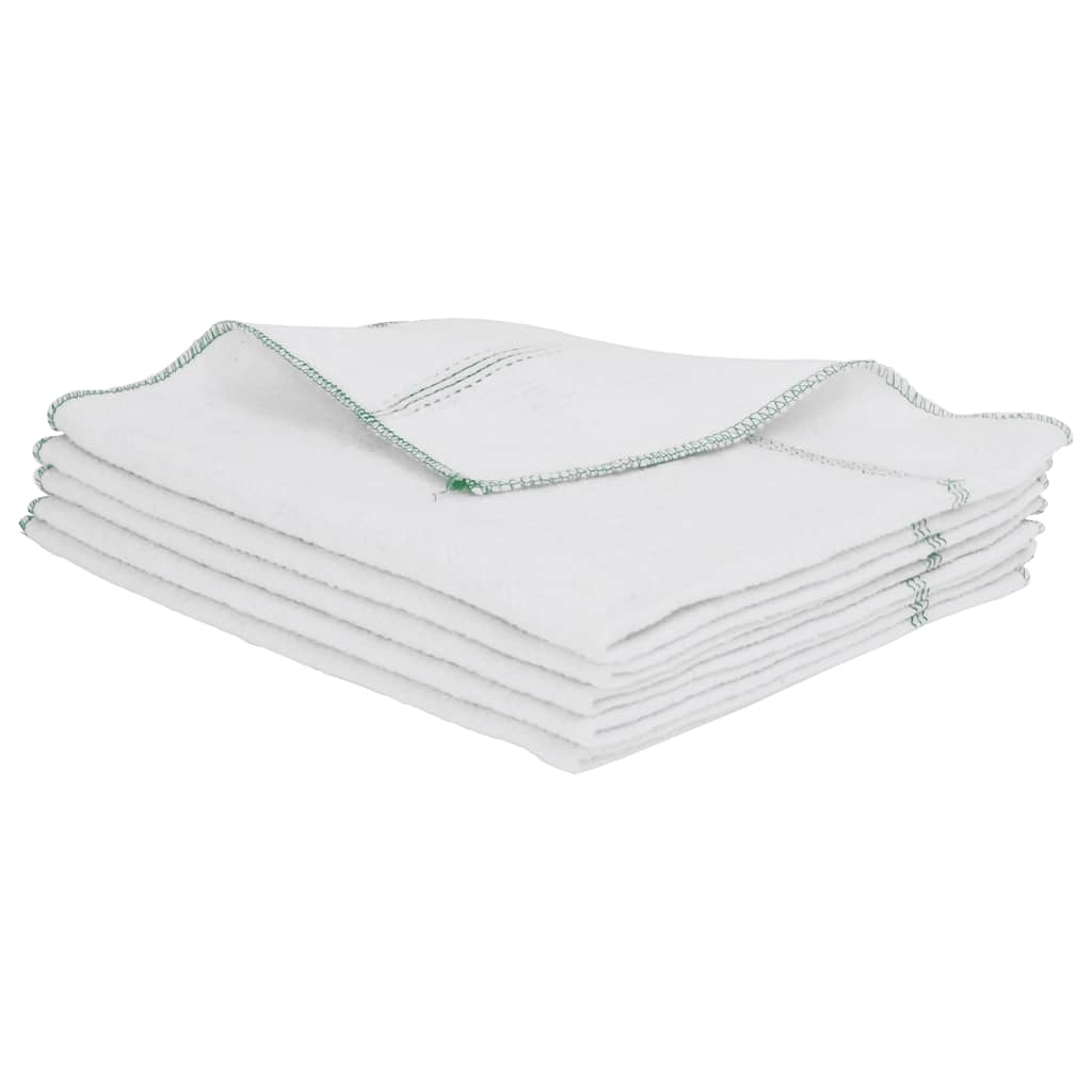 vidaXL Lavete de curățat, 50 buc., alb cu dungi verzi, 50x60 cm vidaXL Lavete de curățat, 50 buc., alb cu dungi verzi, 50x60 cm