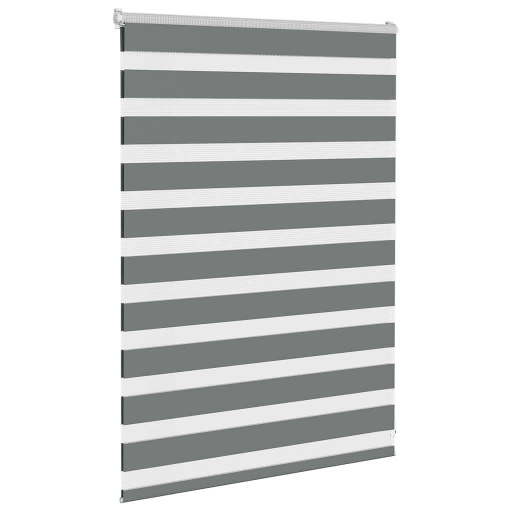 vidaXL Jaluzea tip zebra gri închis lățime țesătură 90,9 cm poliester vidaXL Jaluzea tip zebra gri închis lățime țesătură 90,9 cm poliester