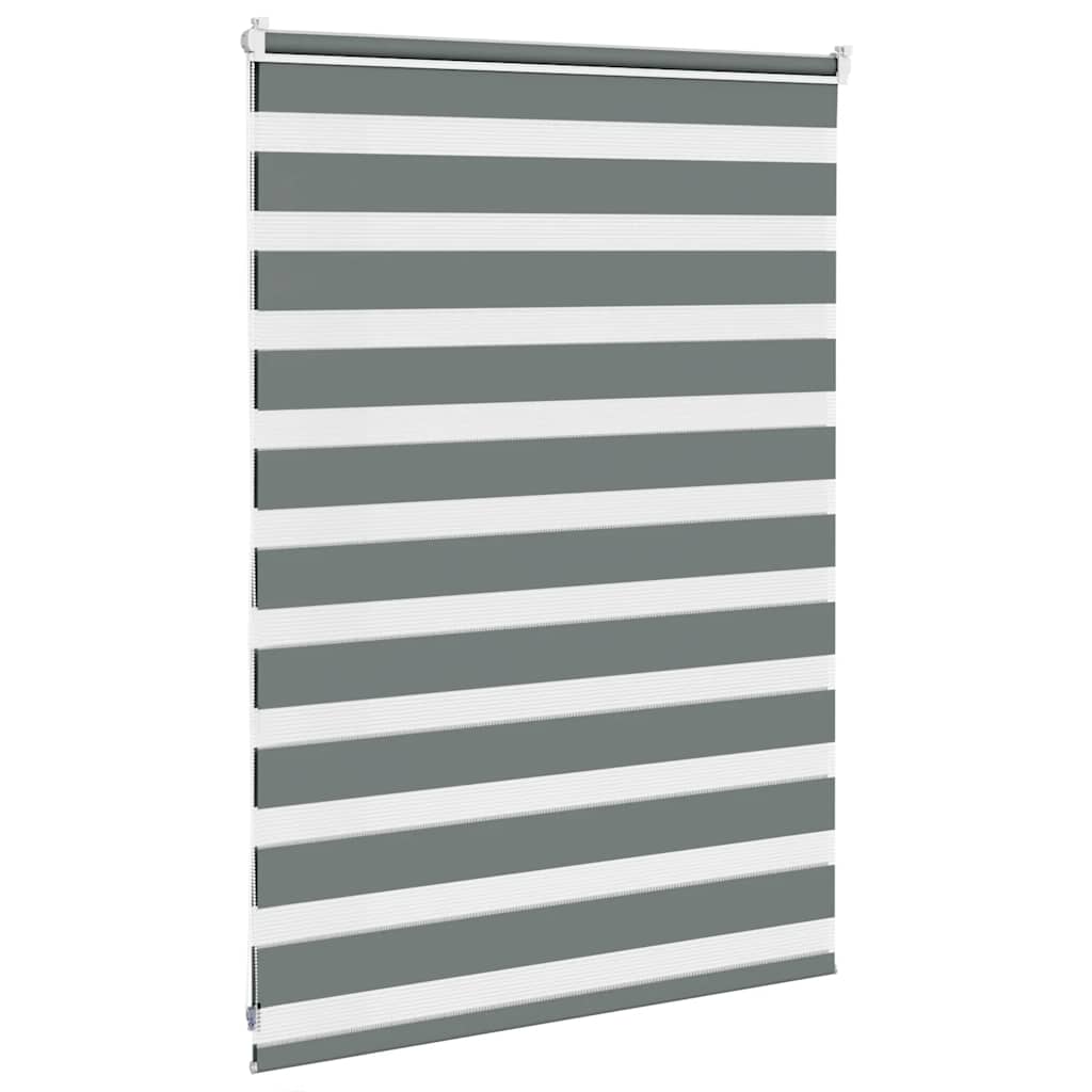 vidaXL Jaluzea tip zebra gri închis lățime țesătură 100,9 cm poliester