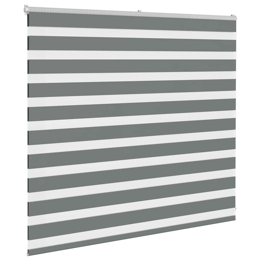 vidaXL Jaluzea tip zebra gri închis lățime țesătură 150,9 cm poliester
