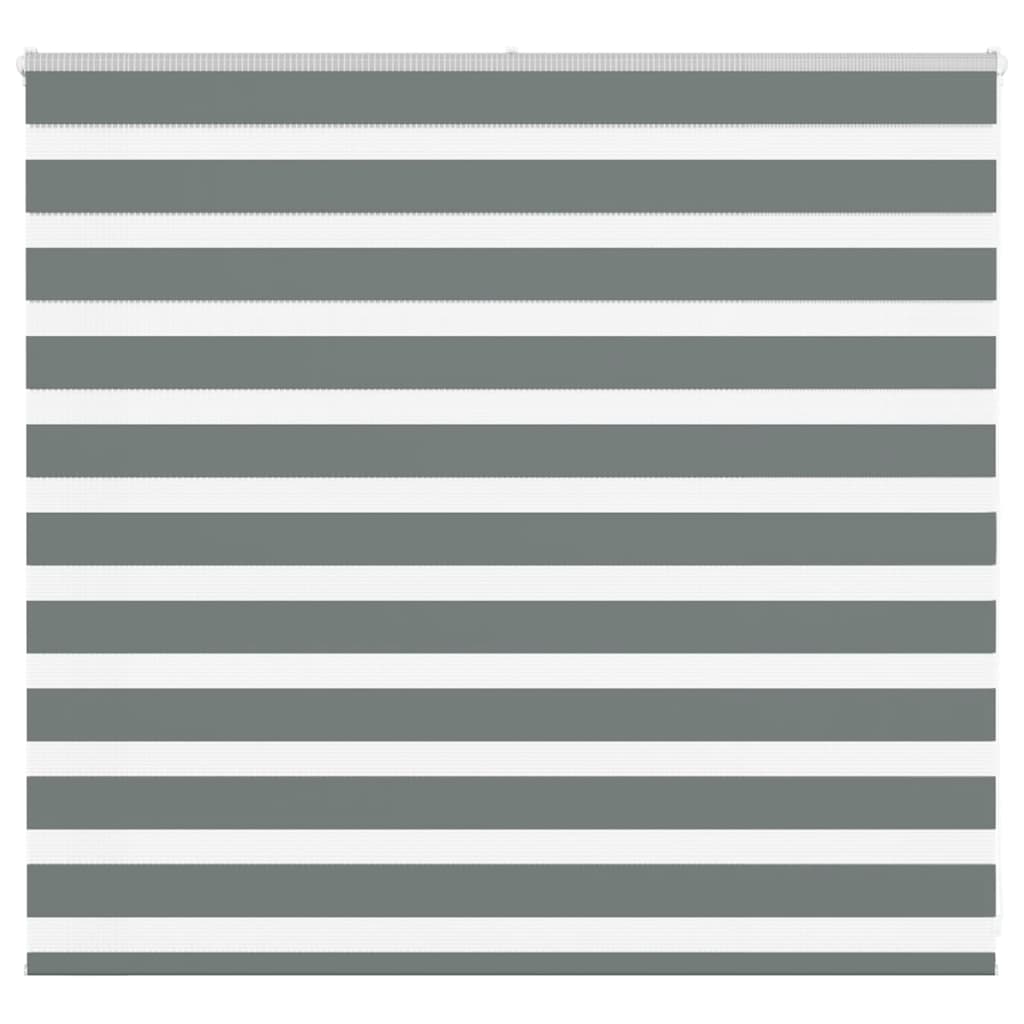 vidaXL Jaluzea tip zebra gri închis lățime țesătură 155,9 cm poliester