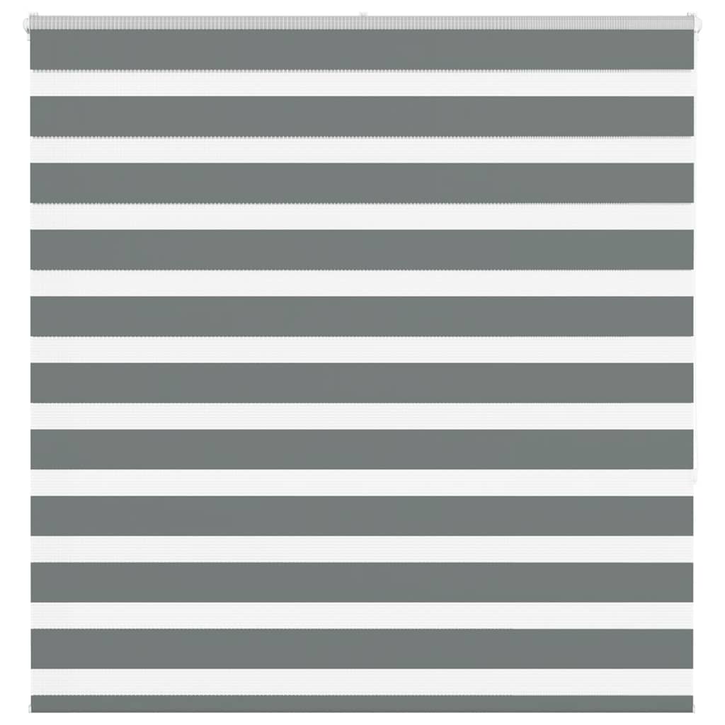 vidaXL Jaluzea tip zebra gri închis lățime țesătură 145,9 cm poliester
