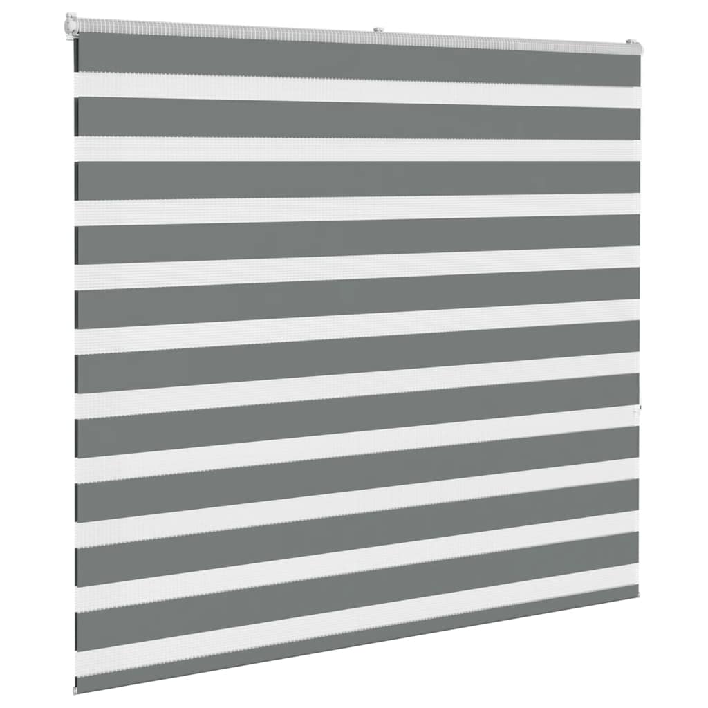 vidaXL Jaluzea tip zebra gri închis lățime țesătură 155,9 cm poliester