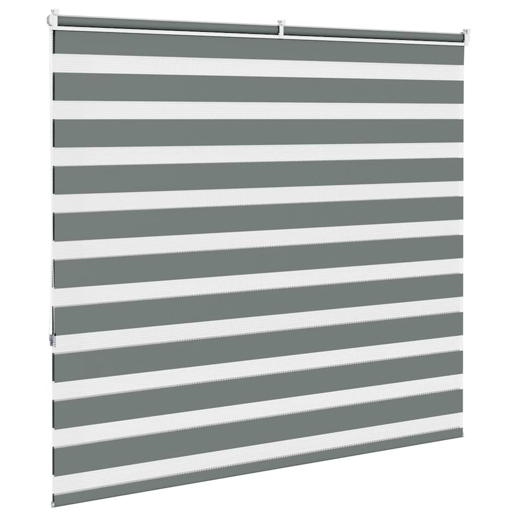 vidaXL Jaluzea tip zebra gri închis lățime țesătură 155,9 cm poliester