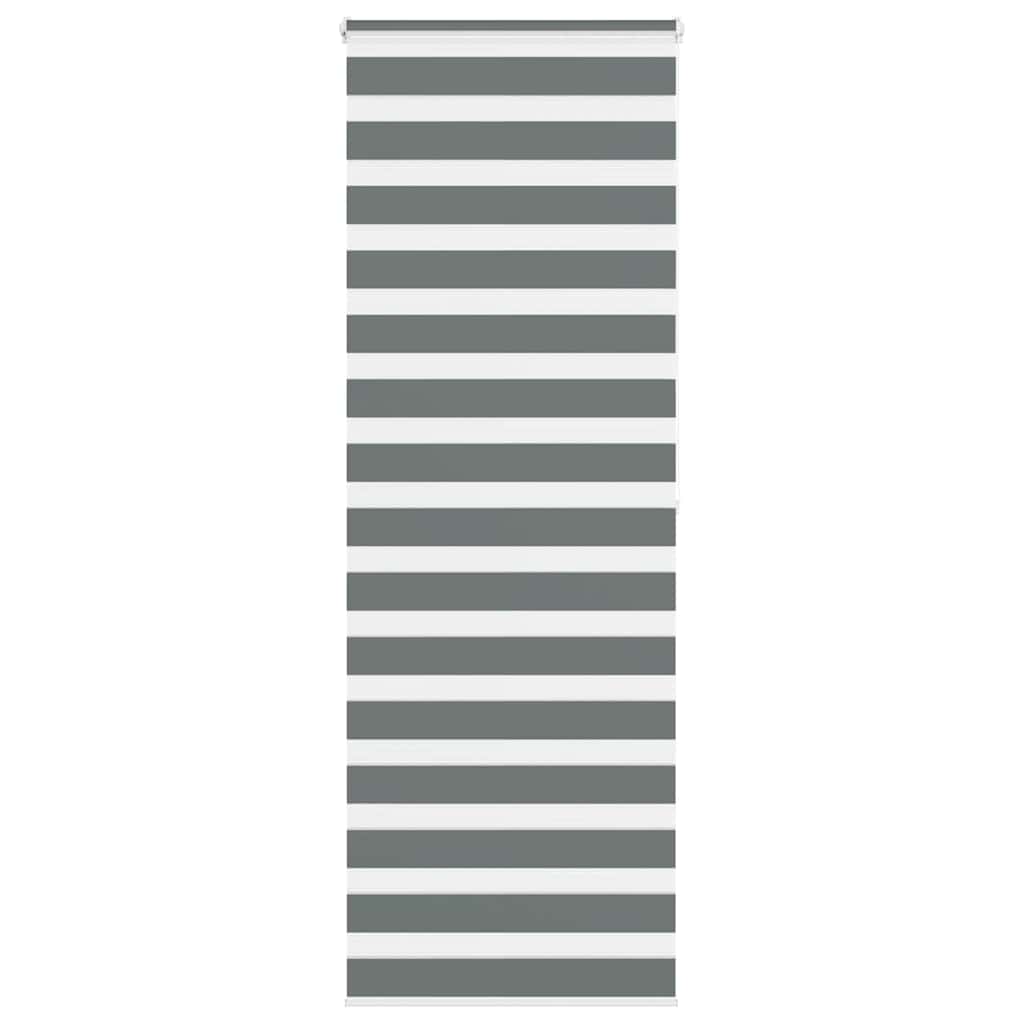 vidaXL Jaluzea tip zebra gri închis lățime țesătură 85,9 cm poliester vidaXL Jaluzea tip zebra gri închis lățime țesătură 85,9 cm poliester