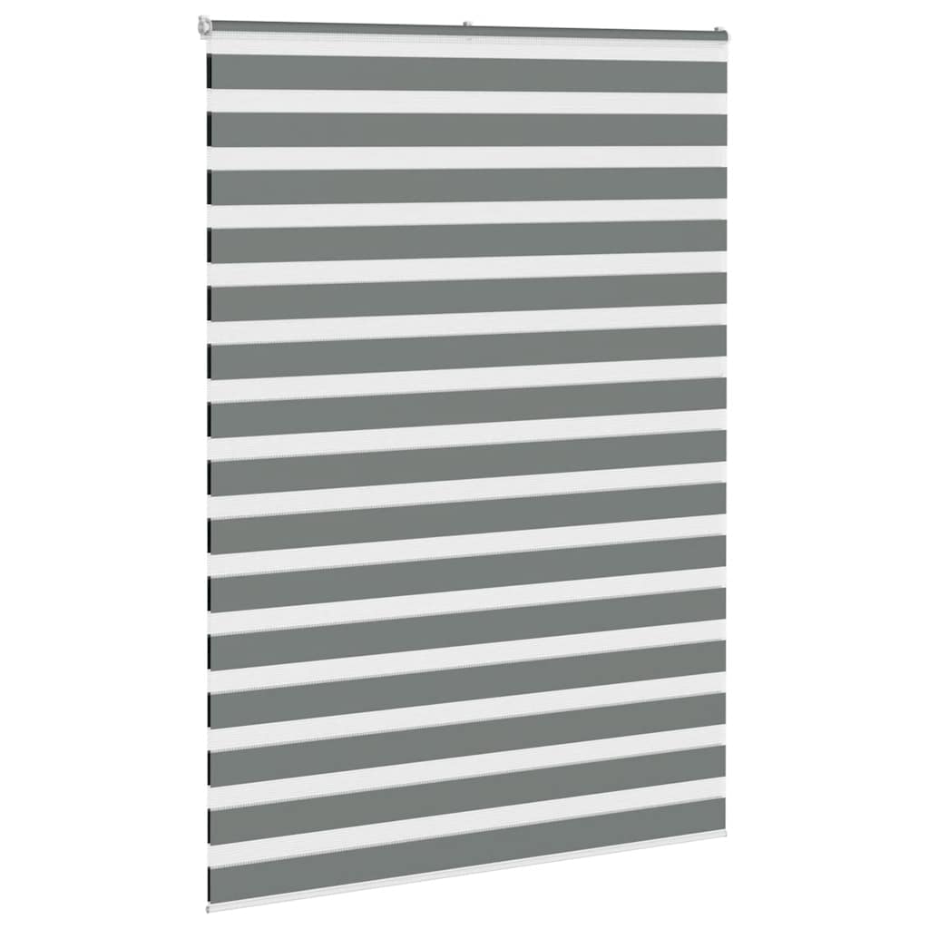 vidaXL Jaluzea tip zebra gri închis lățime țesătură 155,9 cm poliester